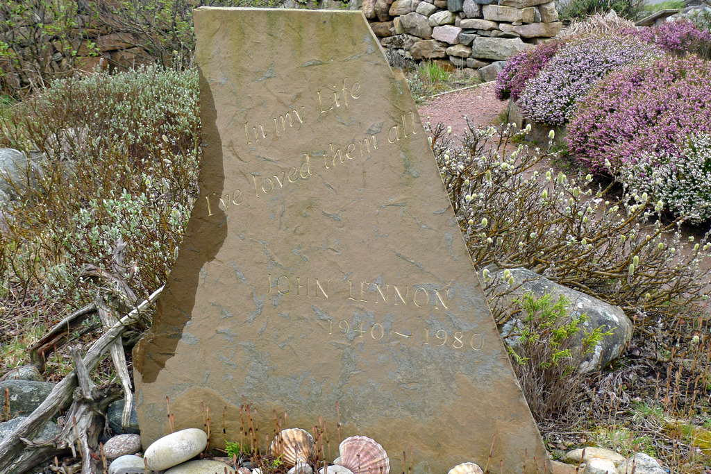 john lennon memorial_R0319.jpg - John Lennon memorial near Durness. He spent part of his childhood here. "There are places I remember..."